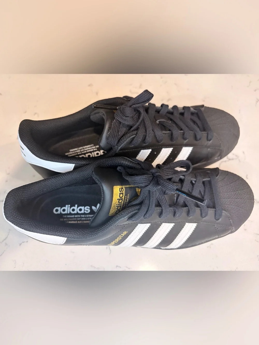 NWOT Adidas Originals Superstar II Black White Men's 9.5
